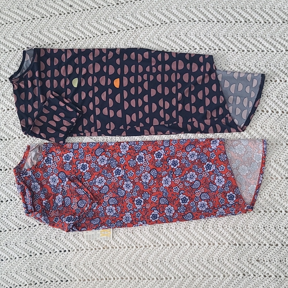2 lularoe Irma tops nwt